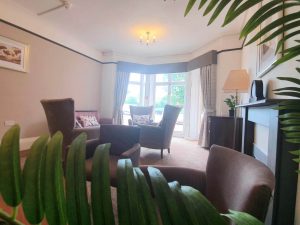 Holmer Manor Care Home in Herefordshire interior seating area